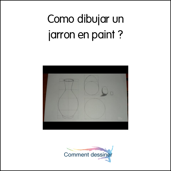 Como dibujar un jarron en paint